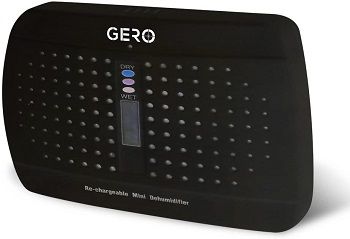 Black Mini Dehumidifier by GERO